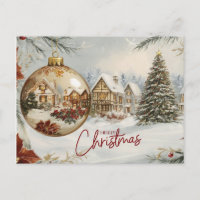 Merry Christmas Village, Christmas Tree, Ornament