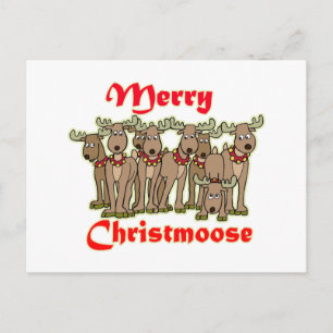 Postal Festiva Merry Christmoose