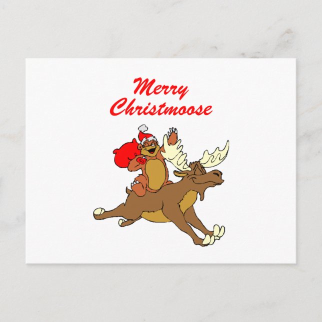 Postal Festiva Merry Christmoose (Anverso)