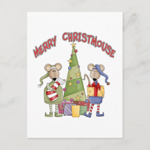 Postal Festiva Merry Christmouse