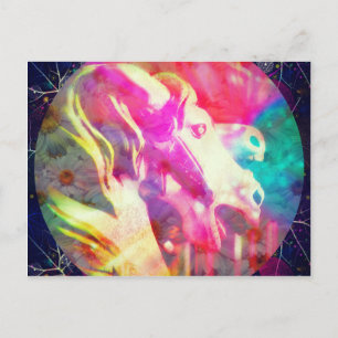 Postal Festiva Merry Go Round Horse Digital Art
