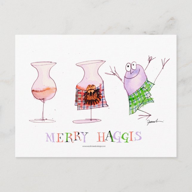 Postal Festiva merry haggis (Anverso)