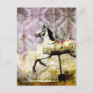Postal Festiva Merry Horse Postcard