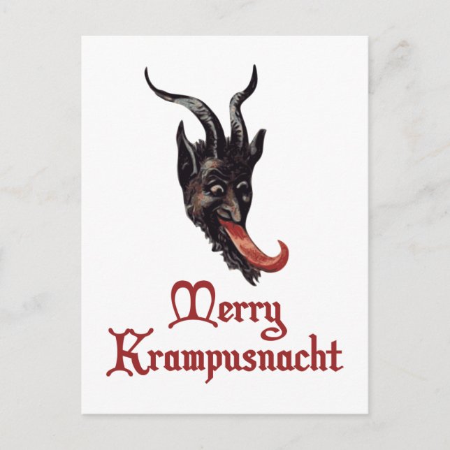 Postal Festiva Merry Krampusnacht (Anverso)