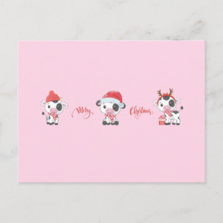 Postal Festiva Merry Moos (Baby Cows) Christmas