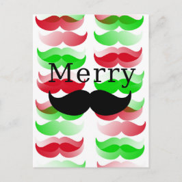 Postal Festiva Merry Mustache