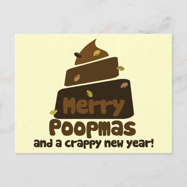 Postal Festiva Merry Poopmas (Anverso)