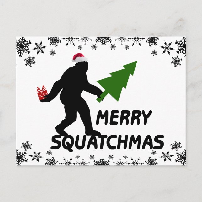 Postal Festiva Merry Squatchmas (Anverso)