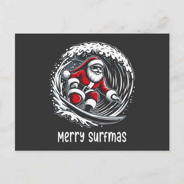 Postal Festiva Merry Surfmas (Anverso)