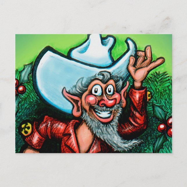 Postal Festiva Merry Texmas (Anverso)