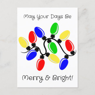 Postal Festiva Merry y Bright