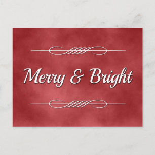 Postal Festiva Merry y Bright