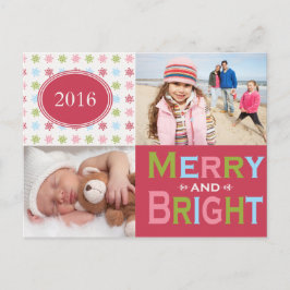 Postal Festiva Merry y Bright Multi Holiday