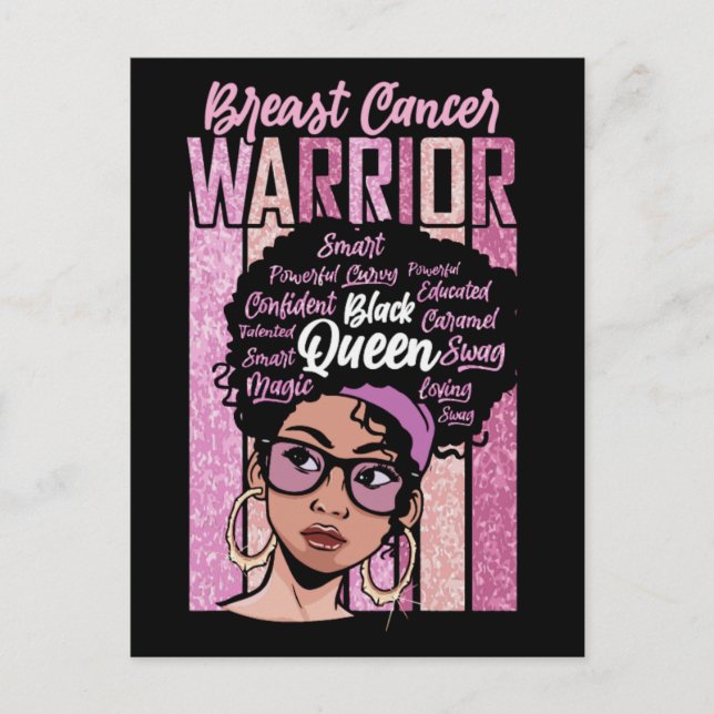 Postal Festiva Mes de concienciación sobre el cáncer de mama Guer (Anverso)