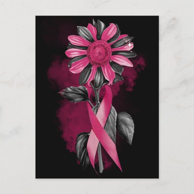 Postal Festiva Mes de concienciación sobre el cáncer de mama Guer (Anverso)