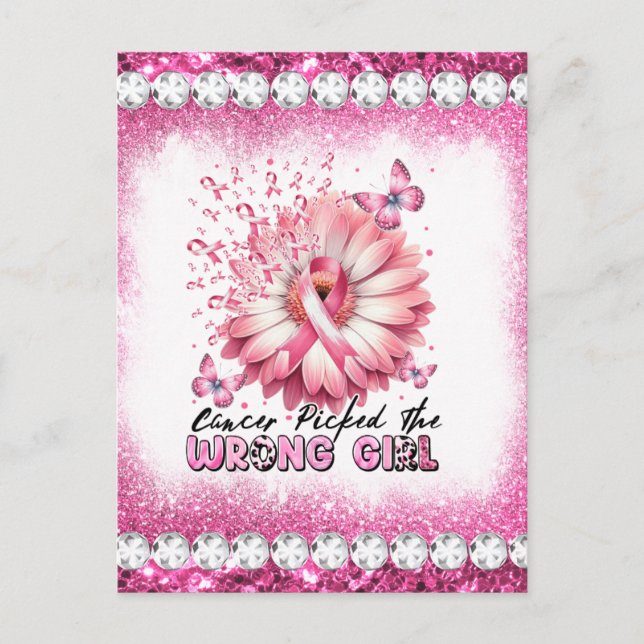 Postal Festiva Mes de concientización del cáncer de mama machacad (Anverso)