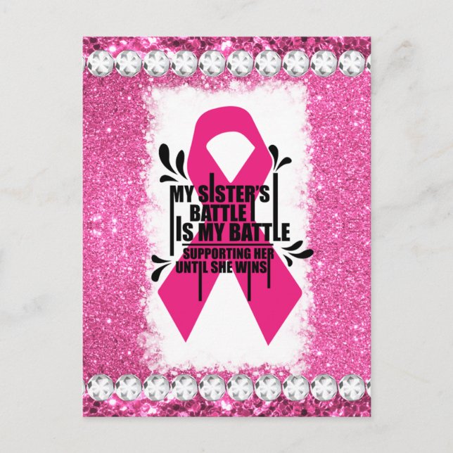 Postal Festiva Mes de concientización del cáncer de mama machacad (Anverso)