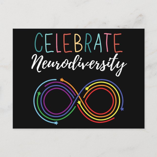 Postal Festiva Mes de concientización sobre autismo celebra la ne (Anverso)