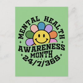 Postal Festiva Mes de concientización sobre la salud mental