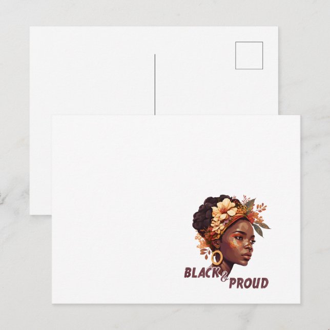 Postal Festiva Mes de historia negra (Anverso / Reverso)