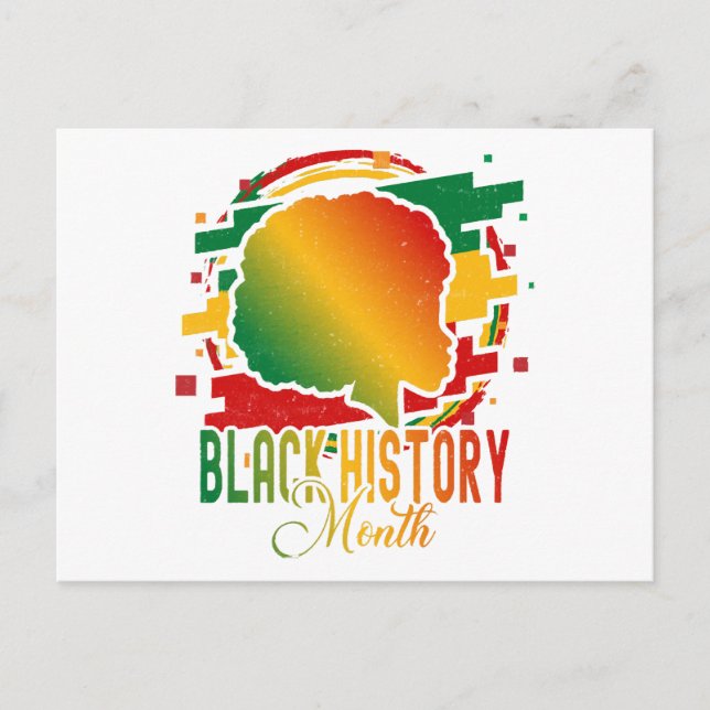 Postal Festiva Mes de historia negra (Anverso)