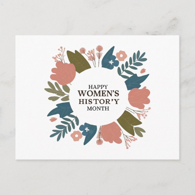 Postal Festiva Mes de la historia de la mujer (Anverso)