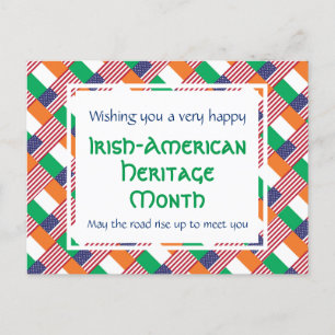 Postal Festiva MES DE PATRIMONIO IRLANDÉS-NORTEAMERICANO personal