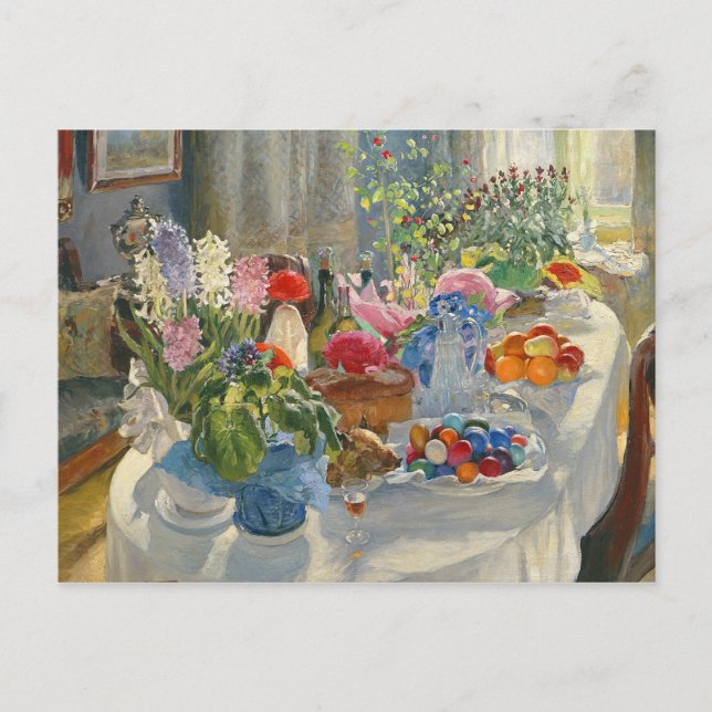 Postal Festiva Mesa de Pascua (Anverso)