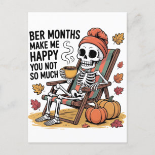 Postal Festiva Meses mejores me hacen feliz, no tantas navidades