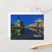 Metz Temple Neuf France Noche Moselle Souvenir