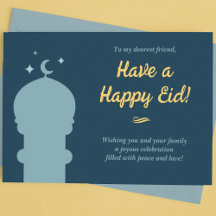 Mezquita Azul y Amarilla Eid al-Fitr