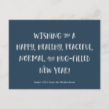 Mi deseo para 2022 | Azul oscuro Feliz Año Nuevo