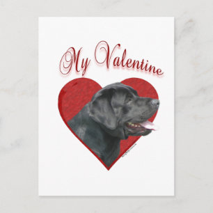 Postal Festiva Mi Labrador Recuperador Valentine
