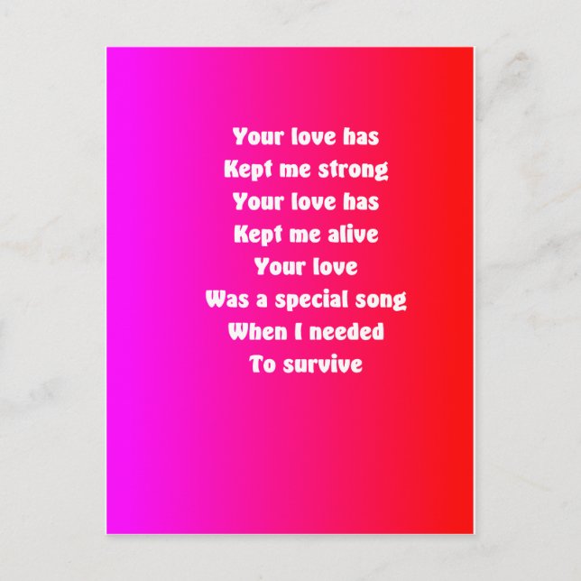 Postal Festiva Mi marido en el día de San Valentín (Anverso)