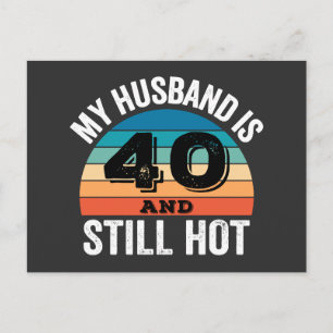 Postal Festiva Mi marido tiene 40 años y todavía está caliente