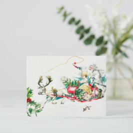 Postal Festiva Mi Querido Pequeño Amigo - navidades