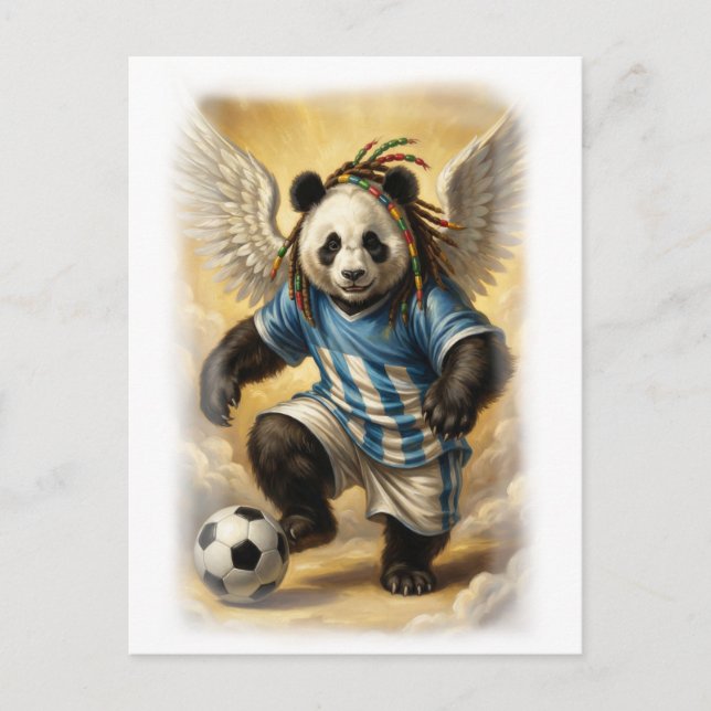 Postal Festiva Michelangelo style Panda Design on a (Anverso)