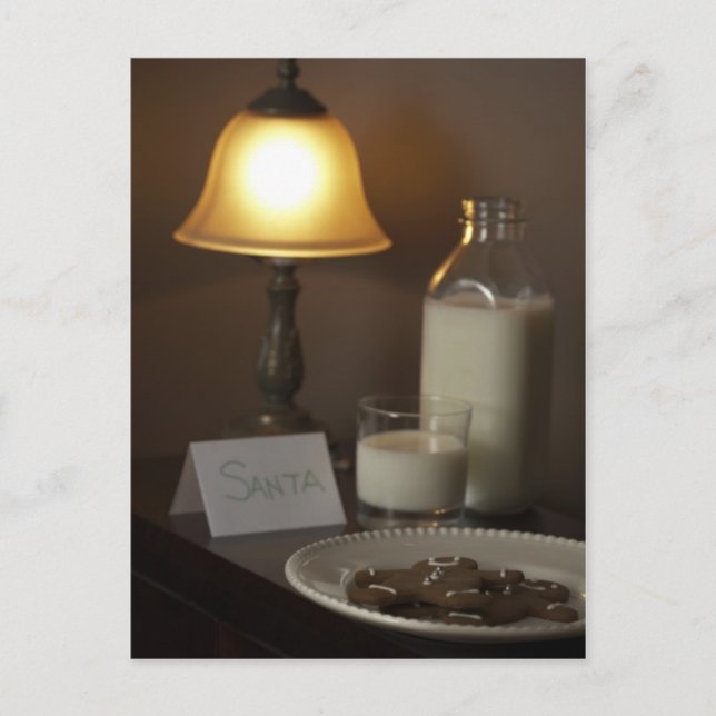 Postal Festiva Milk Cookies Santa Claus (Anverso)