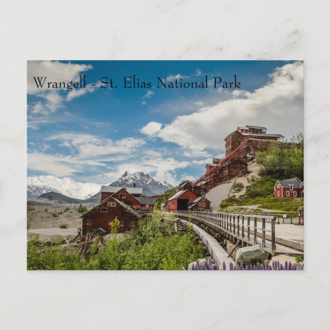Postal Festiva Mina Wrangell de Kennecott - Parque nacional St. E (Anverso)