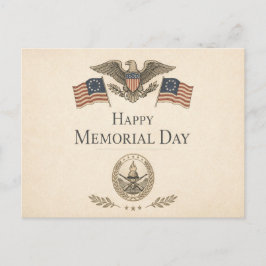 Postal Festiva Minimalist Patriotic Memorial Day