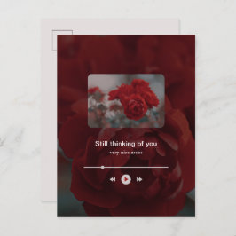 Postal Festiva Minimalist Red Music Player Valentine's Day