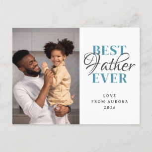 Postal Festiva Minimalista moderno feliz Día de los Padres 1 foto