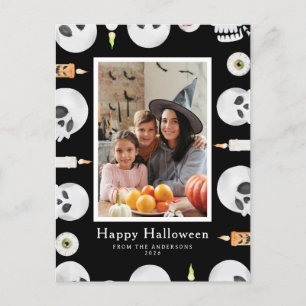 Postal Festiva Minimalista moderno Spooky Happy Halloween 1 Photo