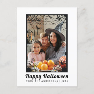 Postal Festiva Minimalista moderno Spooky Happy Halloween 1 Photo