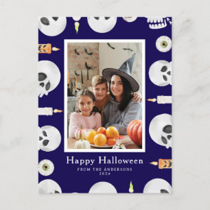 Postal Festiva Minimalista moderno Spooky Happy Halloween 1 Photo