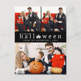 Postal Festiva Minimalista moderno Spooky Happy Halloween 3 Photo