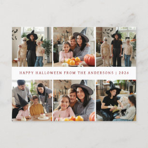 Postal Festiva Minimalista moderno Spooky Happy Halloween 6 Photo
