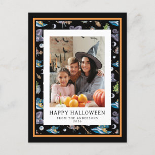 Postal Festiva Minimalista Spooky Happy Halloween 1 Foto