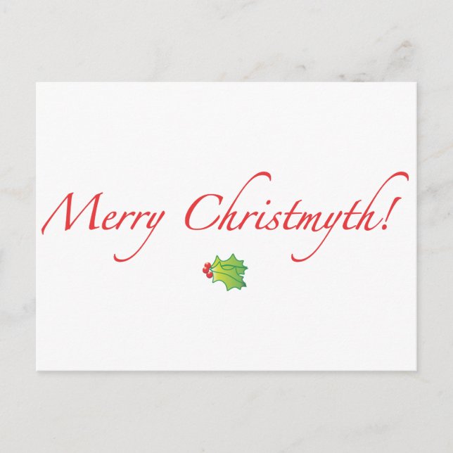 Postal Festiva ¡(Minimizado) feliz Christmyth! (Anverso)