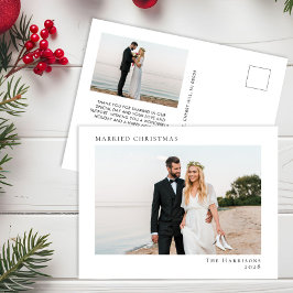 Postal Festiva Mínimo Navidades casados modernos 2 Foto